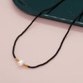 Go2boho Fashion Beaded Necklaces Women Handmade Trendy Freshwater Pearls Stacking Tiny Glass Seed Bead Chain Bohemian Style