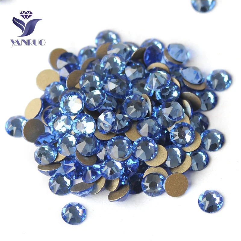 Light Sapphire Glass Rhinestones 14400 High Quality Rhinestones 16 Facets