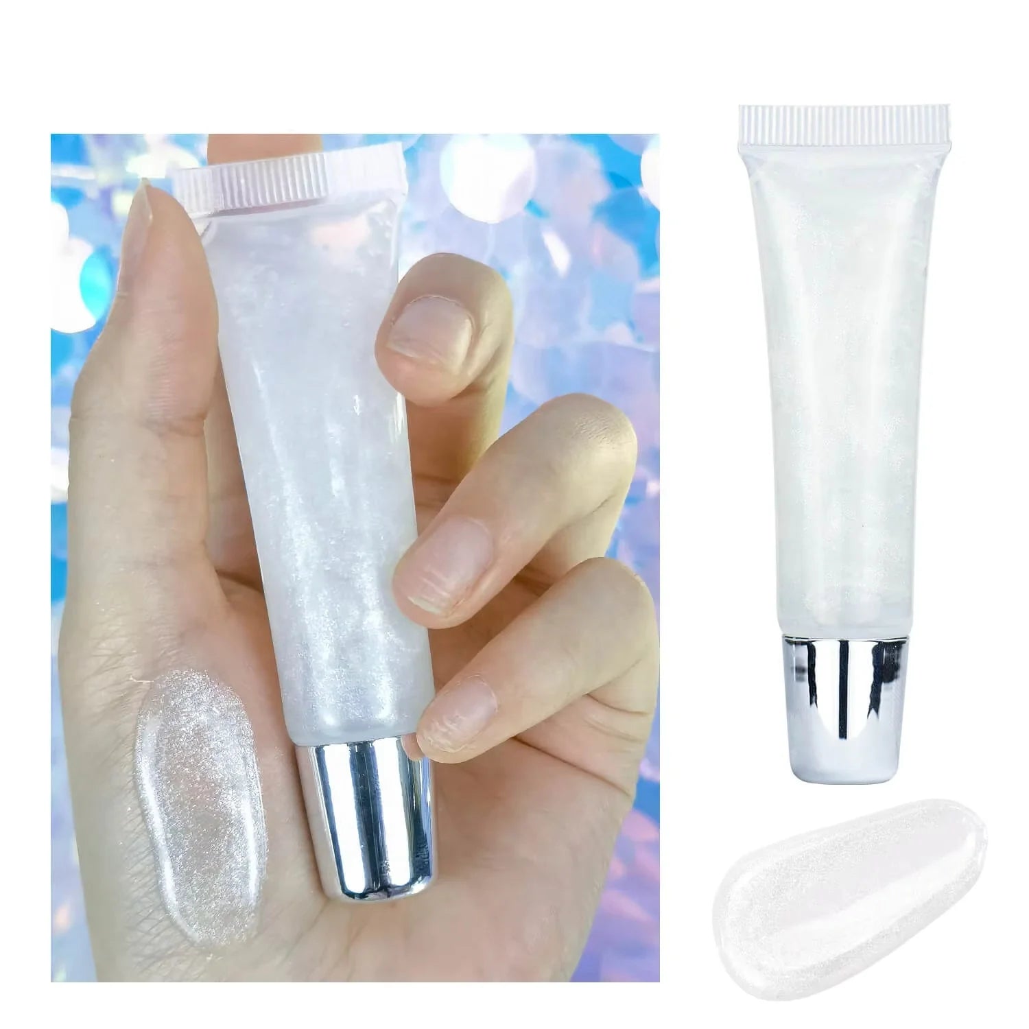 Wholesale Mini Plump Vegan Shimmer Lip Oil Moisturizing Tint Magic Liquid Transparent Lip Gloss Makeup Private Label