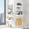 Multipurpose Wall Mounted Organizers Pegboard Shelves Storage Hooks Hole Board for Dormitory Kitchen Bedroom