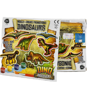DIY Educational Kids Crafts Paint Kit Plaster Dinosaur Mold for Boys Girls Ages 0-6m-Fun Animal Dinosaur Designs Customized