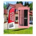 Hot Sale Real Estate Agent Open House Sign Flag with Pole Kit/ground Stake Windless Opening Sign Commercial Advertising Banner