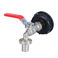 1/2'' Nickel-Plated Brass Faucet 1000L IBC Ton Drum Tank Adapter Garden Hose Connector Accessories