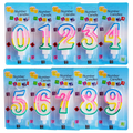 Huaming Colorful Happy Birthday Number Candle Cake Decoration Supplies Wedding Party Birthday Number Candle Wholesale