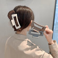 10CM Fashion INS Fancy Plain Decorative Large Big Marble Resin Plastic Women Hair Claw