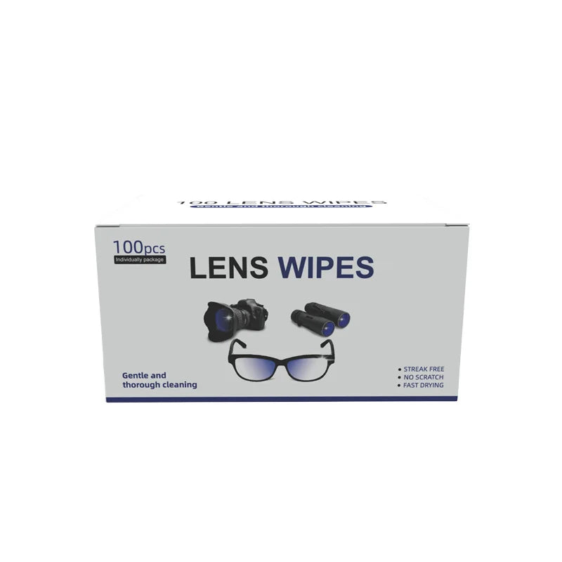 Disposable Lens Cleaning Wipes Safe for Coated Lenses & LCD Screens Eyeglasses Care Product