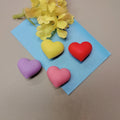 Valentines Day 3D Silicon Love Heart Chunky Charms 24*22*13mm Beads Pendants for Jewelry Decoration Accessories