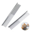 Factory Price Pet Hair Removal Comb Dogs Cats Stainless Steel Grooming Comb Removes Loose and Knotted Hair