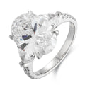 2025 New Fashion Oval GIA Certified Platinum 950 Wedding Ring Engagement Jewelry D VVS1 Lab Grown Real Diamond for Women