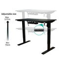 Modern Single Motor Electric Office Computer Workstation Height Adjustable Lifting Desk Legs Electric Standing Desk Wood Panel