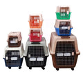 Portable Travel Flight Approved Cats Dogs Cage Carrier Crate Outdoor Kennel Cat Carry Box Pet Carrier Plastic