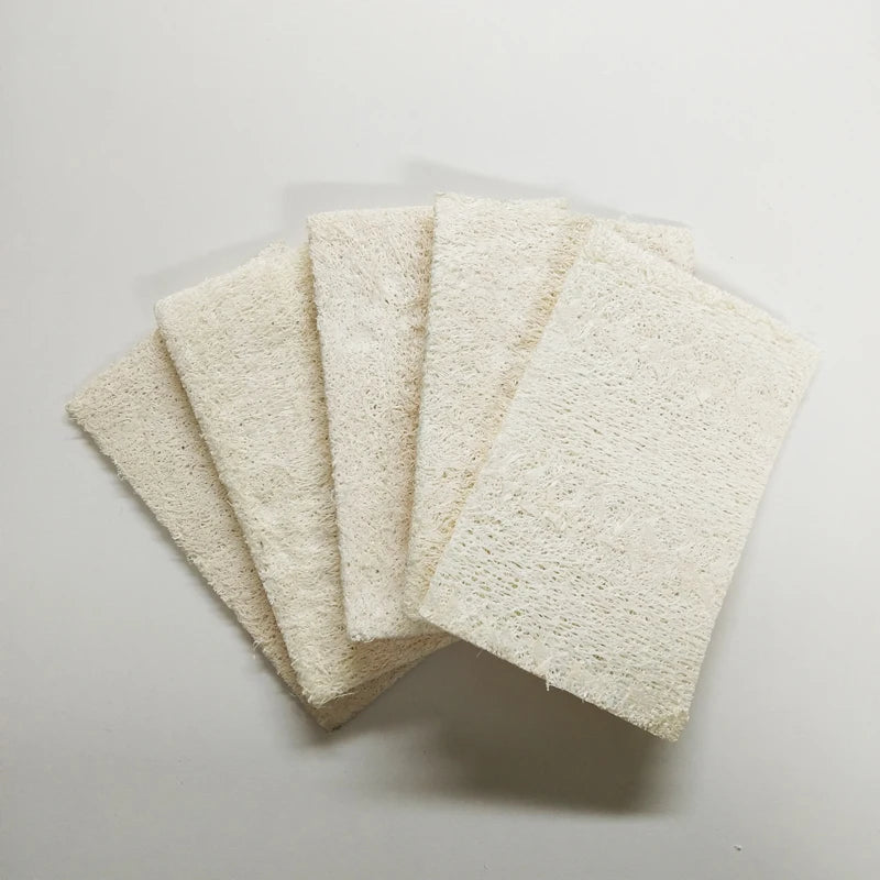 Eco-friendly Cleaning Soft Natural Loofah Raw Material Sponge Pad