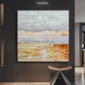 Factory Custom Modern Oil on Fabric Hand-painted Thick Texture Simple Abstract 3D Birthday Wall Art