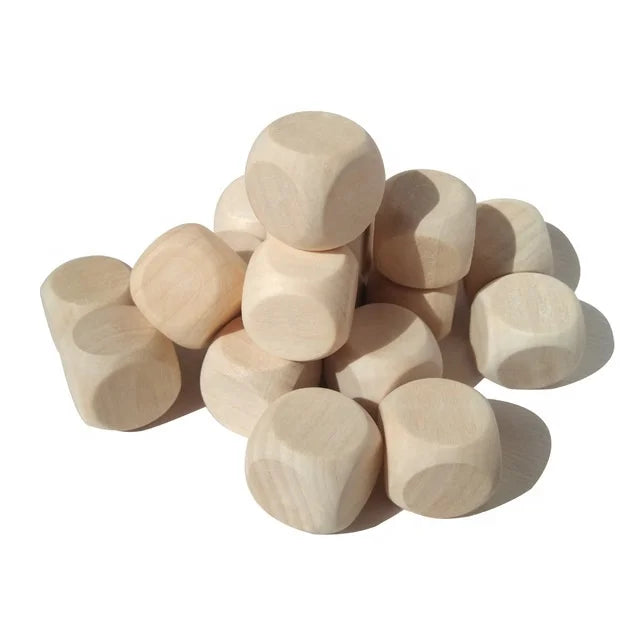 Wholesalers Custom Games Solid Wood Color Points Dice Dungeons and Dragons Yoga Manufacturers Wooden Dice