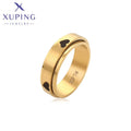 T000971588 Xuping Jewelry 24K Gold Color Plated Stainless Steel Fashion Heart Rotation Men Ring