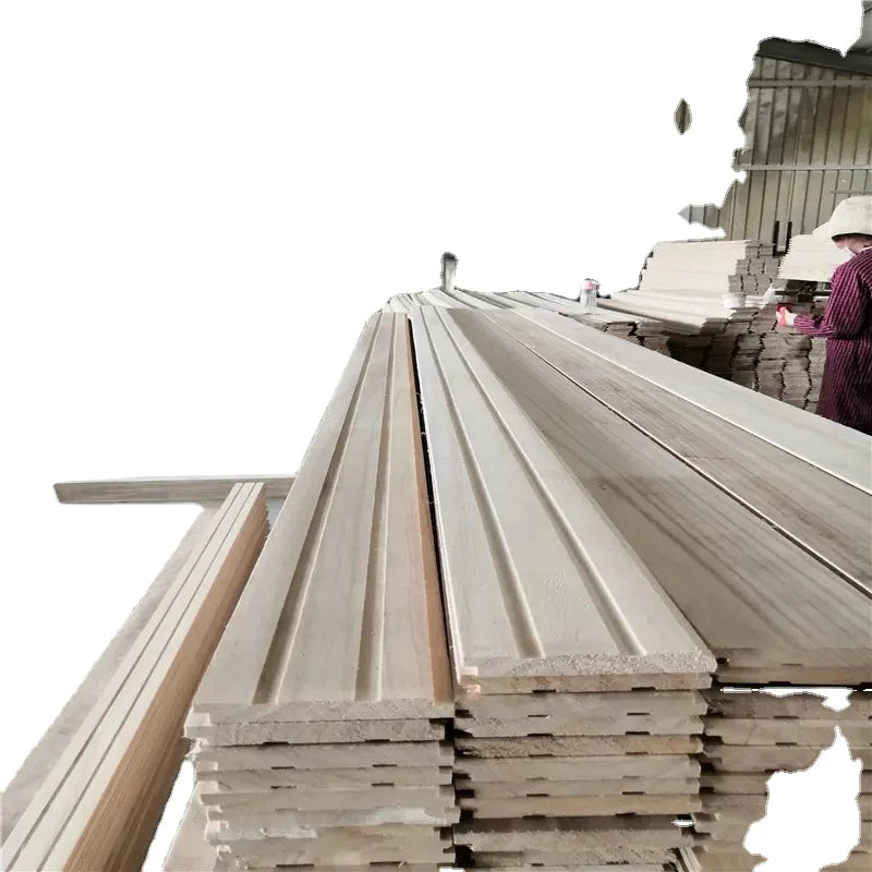 Natural Cedar Saw Lumber Tongue and Groove Shower Wooden Cladding Sauna Board