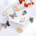 Dainty Shell Butterfly Charm Gold Plated Stainless Steel Pendant Boho Conch Shell Charms DIY Jewelry Bracelet Necklace Supplies