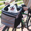FULED Breathable Mesh Dog Bike Basket - Lightweight Quick-Release Pet Carrier With Safety Leash for Small Dogs and Cats