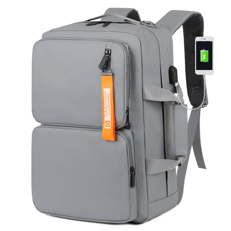 Wholesale Custom Logo Shoulder Laptop Backpack Large Capacity Multi Functional Business Travel Backpack Men Casual Schoolbag