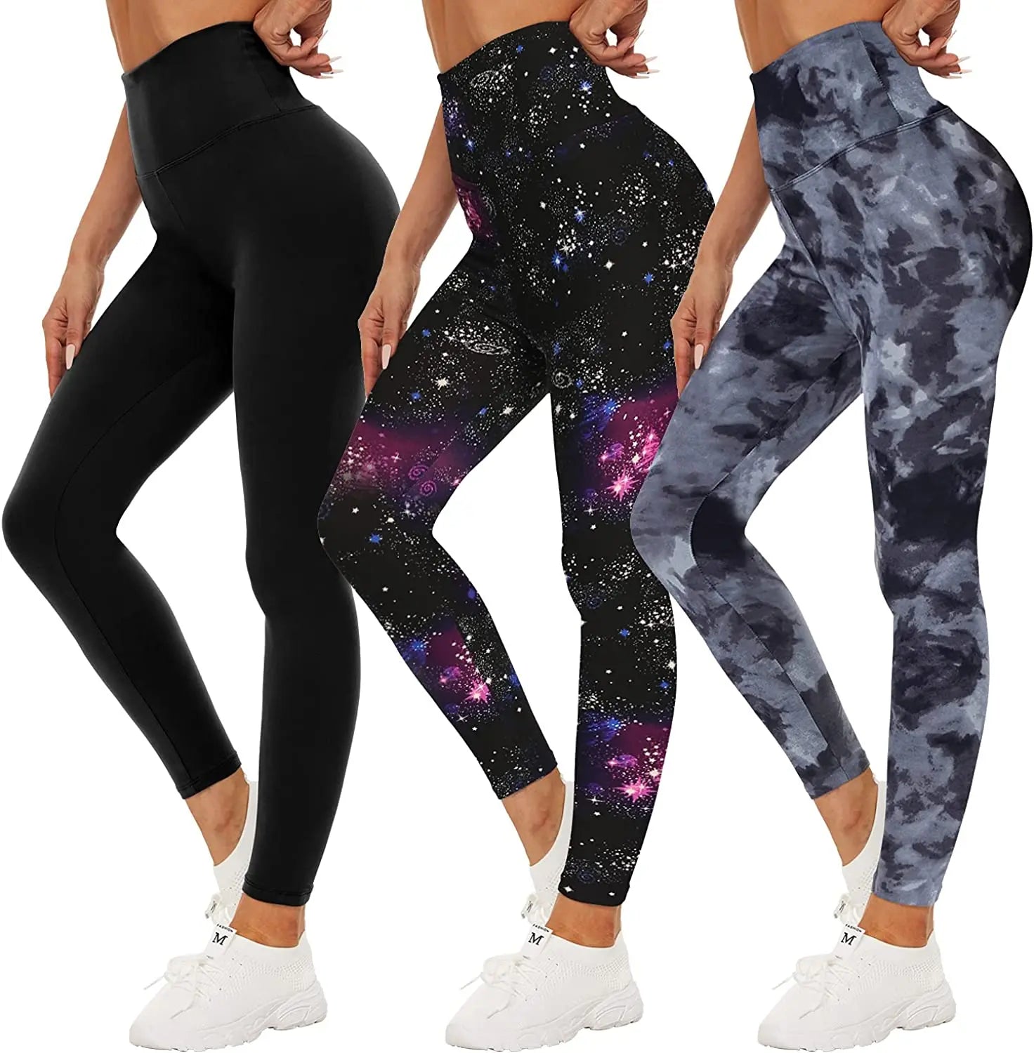 Colorful Non-See Through High-Waisted Yoga Pants for Women Breathable Knitted Fitness Workout Leggings Casual Style