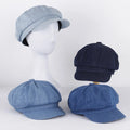 Autumn Casual Solid Berets Gatsby Cap Outdoor Newsboy Driving Hats Adjustable Retro Octagonal Cap