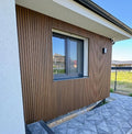 Outdoor Wood Plastic Composite Wall Panel Modern European WPC Cladding for Villa Waterproof Soundproof & Fireproof