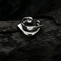 Simple Personality S925 Sterling Silver Geometric Earless Earrings Double Irregular Pendientes Ear Cuff for Women