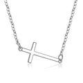 Custom Manufacturer Copper Jewelry Necklace Silver Cross Pendant Necklace Women