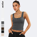Sleeveless Basic Casual Camisole Top Shirt Slim Knit Fitness Women's Tank Tops