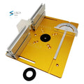 L-HT192 C8 Woodworking Engraving Machine Flip Plate Bakelite Milling Table Aluminum Alloy Panel Backer Push Ruler Flip Plate