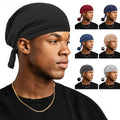 Bonnet for Men Sleeping Double - Layered Hair Bonnet Soft Satin Hair Wrap High Elasticity Headwear for Hair Care Unisex