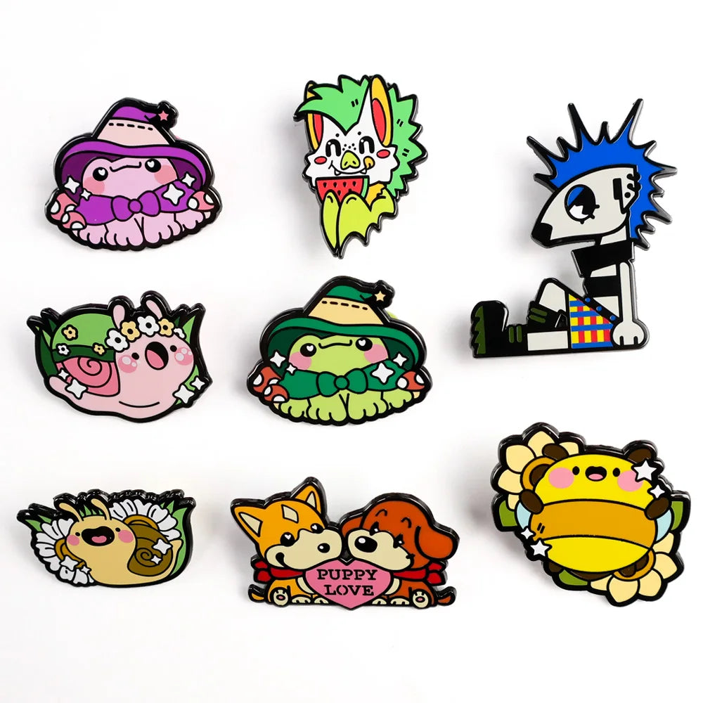 Wholesale Custom Anime Enamel Pin Kawaii Anime Cute Australian Brooches Lapel Pin Badge Anime Accessories for Backpack