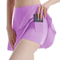 Two Sports Skirts Women's Summer High Waist Pleated Yoga Skirt Running Training Speed Drying Tennis Skirt