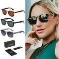 2025 New Style Retro Square Sunglasses Unisex Fashion Sun Glasses Green Silver Tea Frames PC Tac Lenses Original Design Shade