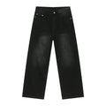 Men's High Waist Straight Casual Jeans American  Retro Loose Pants High Quality Men's Jeans