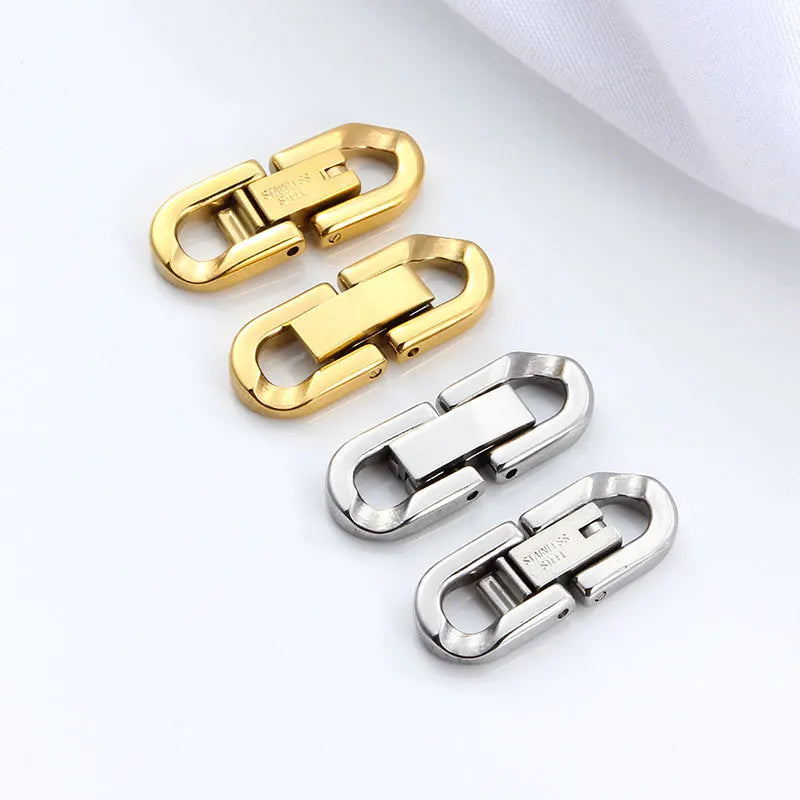 2022 Popular Stainless Steel Gold Plated Jewelry Clasp for Making Hip Hop Necklace Bracelet or Cuban Chain