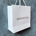 Luxury Textured Paper Shopping Bags Custom Your Own Personal logo Shopping Gift Paper Bags