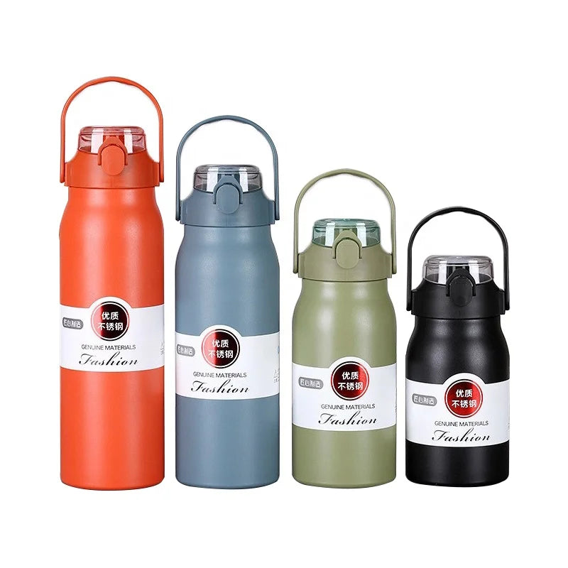 Beauchy Double Wall 32oz Stainless Steel Insulated Vacuum Camping Drinking Sport Water Bottle With Handle