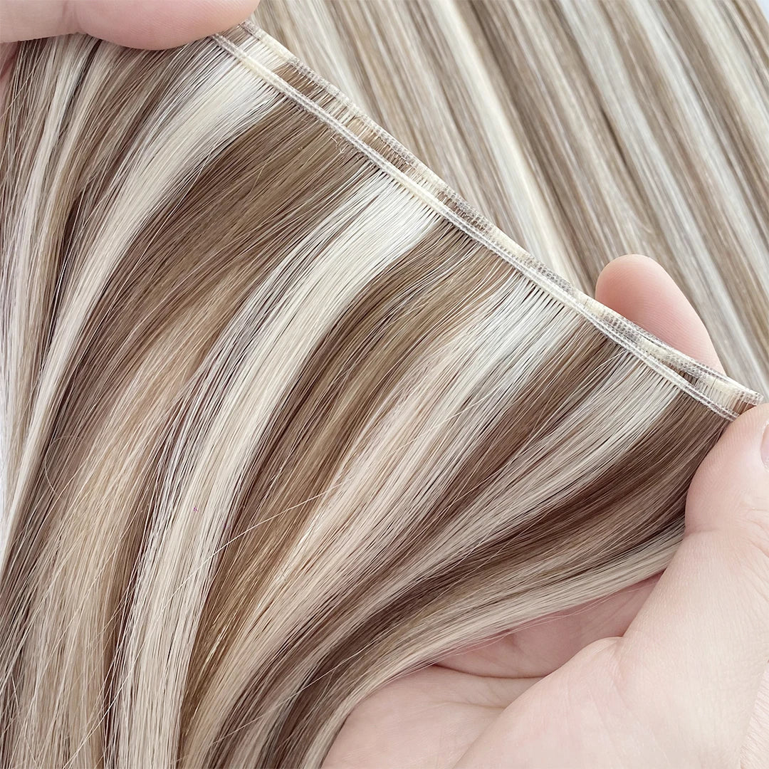 Perfect Volume and Thickness Double Drawn Human Hair Comfort Russian Genius Weft Hair Extension