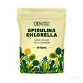 Private Label Spirulina Chlorella Tablets Superfood Cracked Cell Wall With Rich in Vegan Protein & Chlorophyll