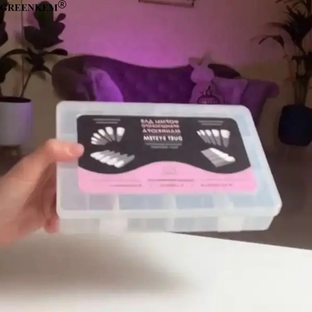 Nail Tips Finger UV Gel Quick Building Extension Mold False Nail Acrylic Stiletto Upper Plastic Nail Form