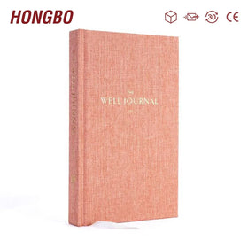 Wholesale Bulk Hard Cover A5 Pink Well Journal for Self Care Planning & Better Life Work