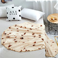 JB Super Soft Fluffy Wholesale Mexican Tortilla Crochet Knitted Throw Blanket Picnic Travel Rug