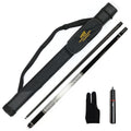 High End Yfen 58" Carbon Fiber Shaft 12.5mm 1/2 Billiard Pool Cue Kit With Cue Case Extension Glove MegaBDM