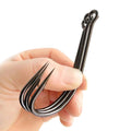 Bulk High Carbon Steel Off-set Fishing Hook Nmyph Fly Sabiki Rig/Carp Fishing/Saltwater Jig Lure Hooks Black Nickle