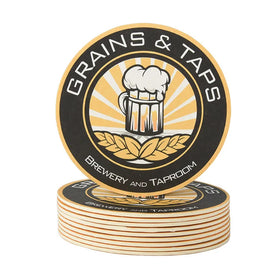 Wholesale Custom Printed Round Cheap Absorbent Paper Drink Cup Cardboard Beer Coasters