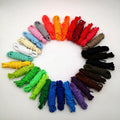 Casual Style Sport Shoe Laces Elastic 4mm Polyester Bulk Round Design Transparent Plastic Tips for Sneakers Wholesale