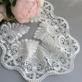 High-quality Wave Water-soluble Embroidery Lace Fabric (Rayon 100% Cotton) White Garment DIY Handmade Traditional Apparel