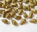 Teardrop Beads 6x10mm Raw Brass Hollow Beads Loose Beads