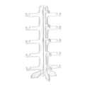 Plastic Sunglasses Display Stand Wholesale Lucite Glasses Display Stand Modern Acrylic Sunglasses Stand